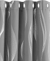 Deconovo Blackout Curtains 52 x 84 Inch Eyelet 2 Panels Light Grey view 2