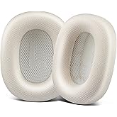 SOPROM Upgraded Ear Cushions for Airpod Max Over-Ear Headphones Earpads Replacement Covers Cups Pads with Durable Mesh Fabric, Softer Foam, Noise Isolation and Sweatproof - Starlight
