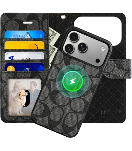 Amazon.com: Coach Signature Canvas Wallet Folio iPhone 16 Case