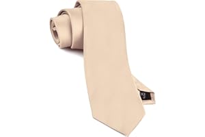 GUSLESON Classic New 3.15"（8cm） Men's Solid Color Necktie Wedding Business Tie + Gift Box