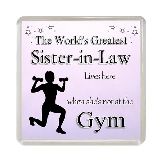 SISTER-IN-LAW Novelty gimnasio imán para nevera divertido Idea de ...