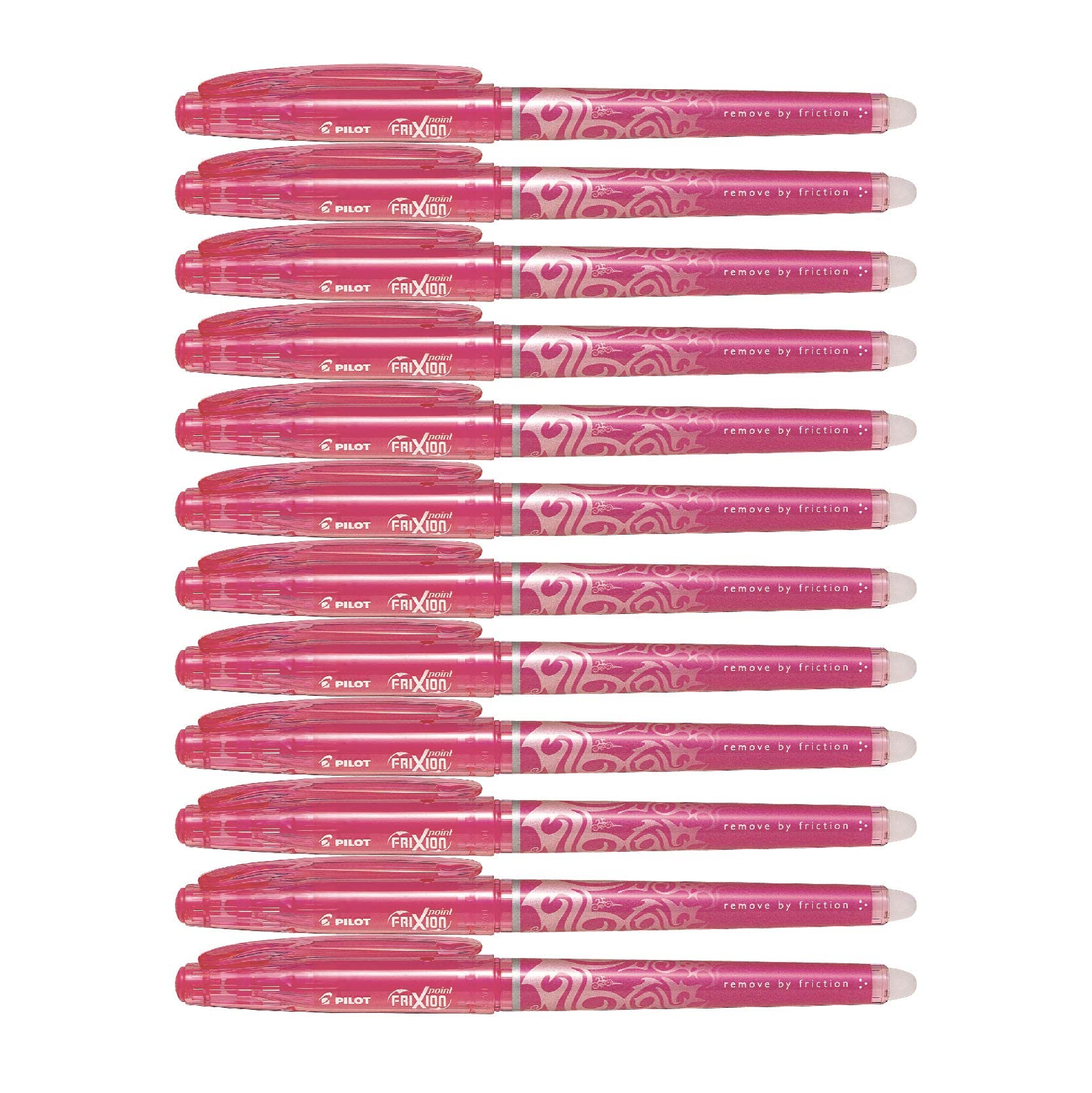 Pilot Frixion Point Erasable Rollerball 0.5 mm, Pink, Box of 12