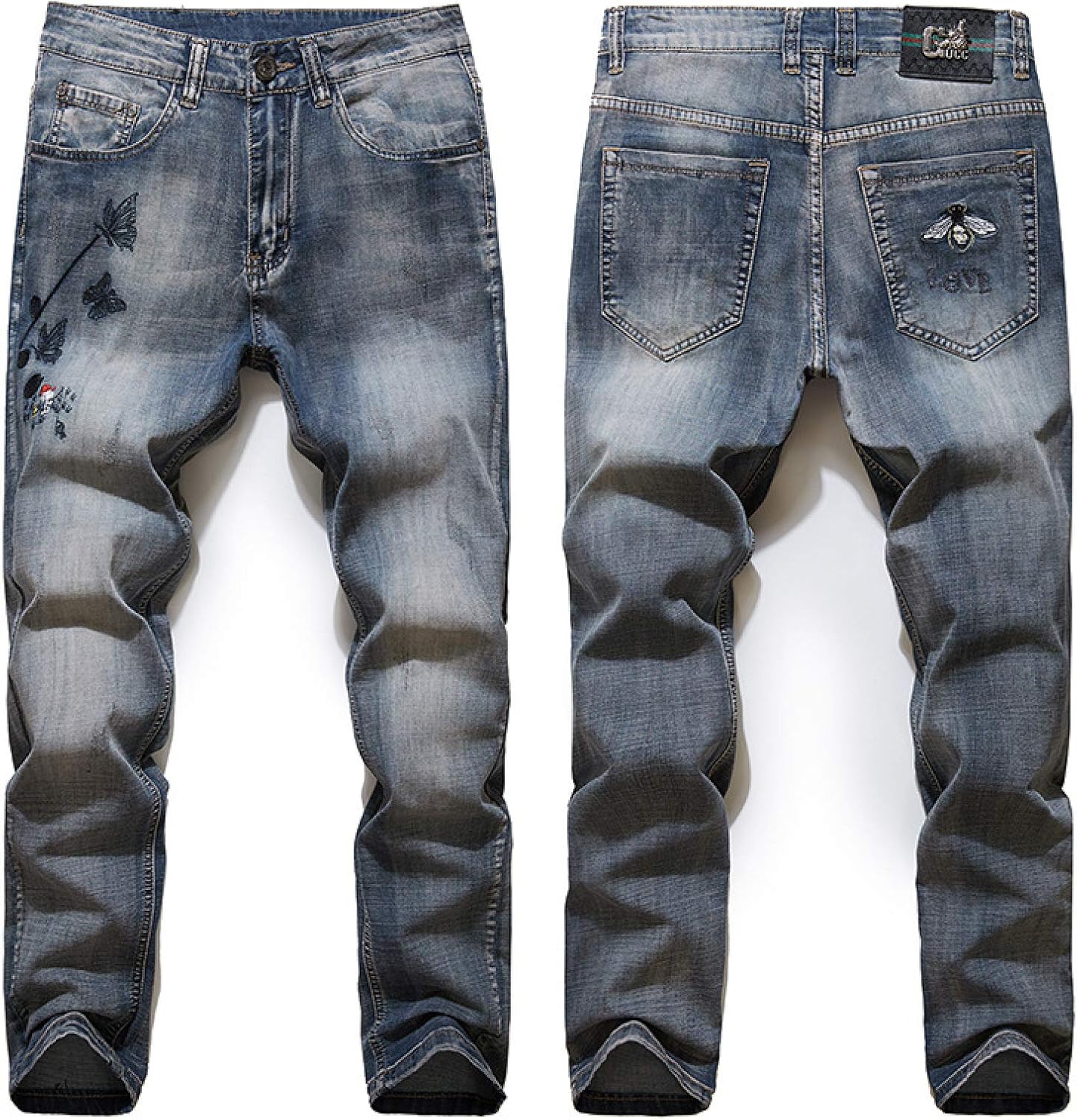 Pantalones Vaqueros Ajustados elásticos para Hombre