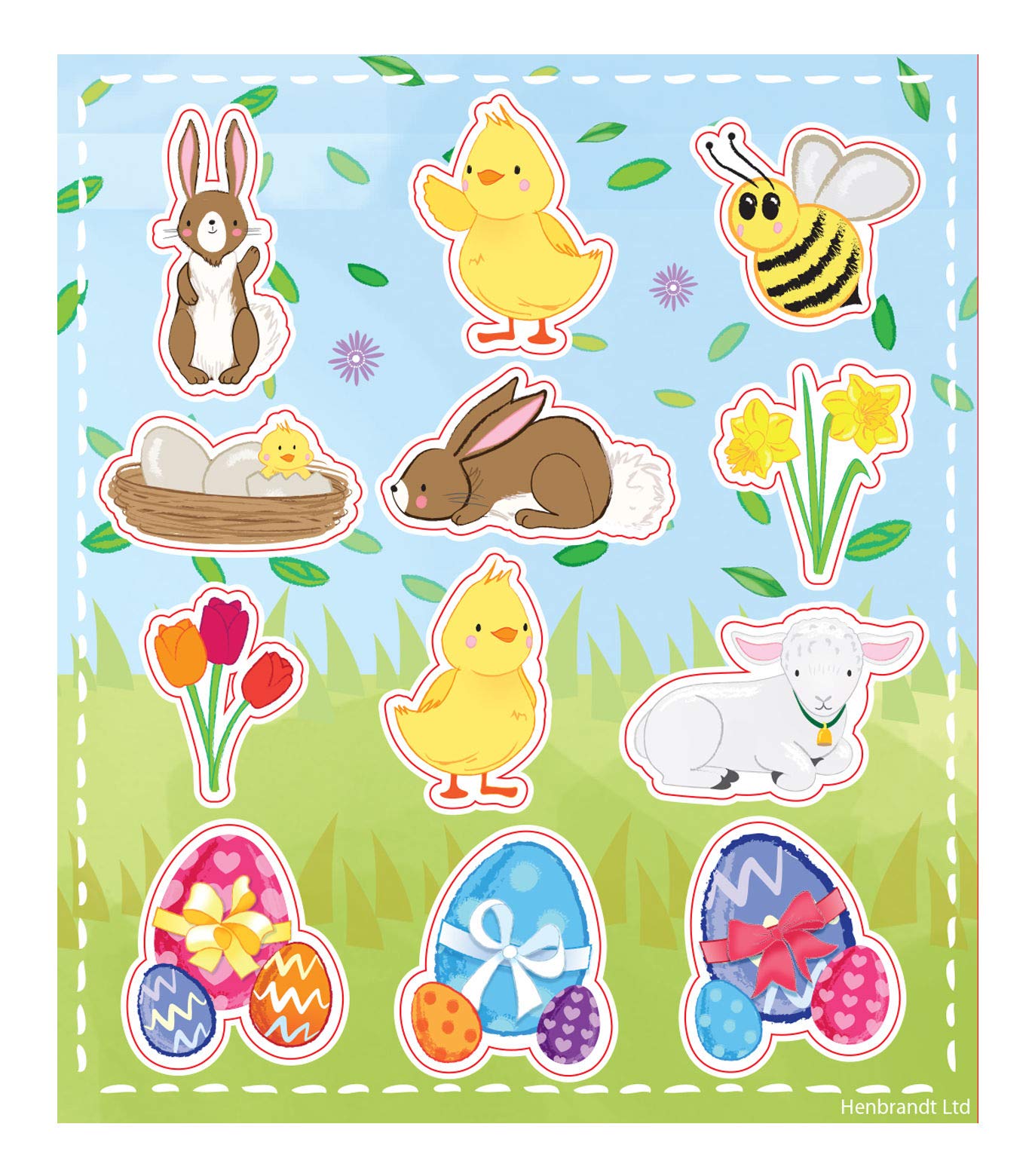 12 Packs of Easter Fun Stickers
