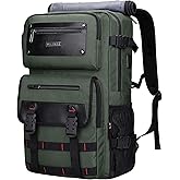 WITZMAN Carry On Travel Backpack for Men Duffle Bags Fit 17 Inch Laptop Airline Approved Laptop Backpack(B685 Army Green)