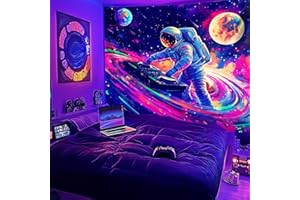 NYZE Blacklight Tapestry Music Wall Tapestry Art Party Banner Colourful Poster Design Tapestries for Hip Hop College Dorm Room Bedroom Wall Decor 79in×59in