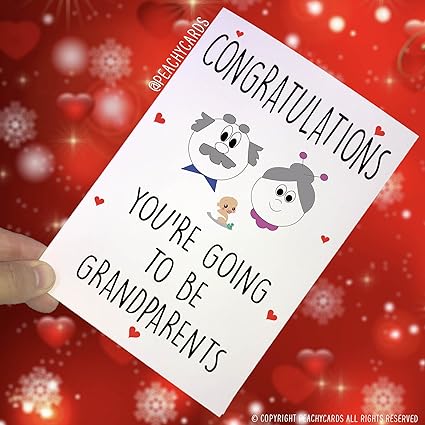 Congratulazioni Di Gravidanza Sorpresa You Re Going To Be Nonni Card Per Nana Grandad New Baby New Nonni Reveal Pc181 Amazon It Cancelleria E Prodotti Per Ufficio