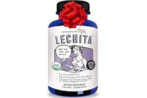 Legendairy Milk Lechita, Supports Milk Flow, Organic Fenugreek Free Breastfeeding Supplement, Organic Fennel & Anise, Made in USA, 180 Vegan Capsules
