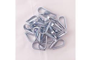 HIGOOD Wire Rope Thimble, for Wire Rope Dia. 5/16 in, Carbon Steel,(5/16" 25PCS)