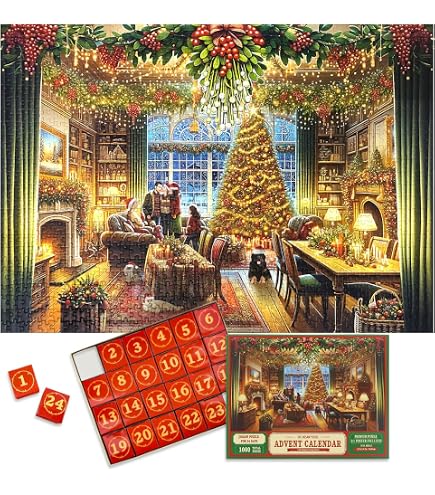 Puzzle Calendrier De L'Avent 1008 Pièces - Scène De La Nativité, 24 Jours - Décoration De Noël Chrétienne Pour Adultes - 9