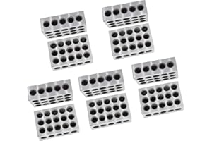 kimllier 5 Pairs 1 x 2 x 3 Inch Blocks 23 Holes Blocks 5 Threaded Holes Accuracy Steel 0.0002 Inch