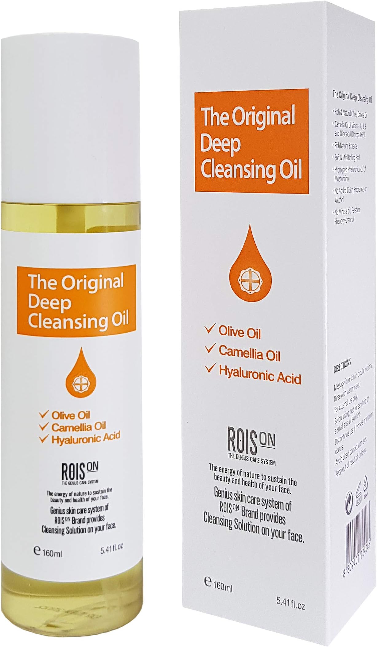 Natural Face Wash and Makeup Remover – Cleansing Oil Moisturizer and Face Cleanser Hydrates Skin with Hyaluronic Acid, Olive Oil, Omega-3 and Vitamins (UPGRADED VERSION)