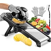 MASTERTOP Mandoline Slicer Adjustable Stainless Steel Food Slicer for Kitchen Vegetable Slicer Onion Potato Fruit French Fry