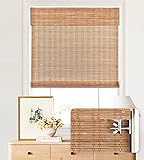 LazBlinds No Tools No Drill Cordless Bamboo Roman