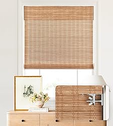 LazBlinds No Tools No Drill Cordless Bamboo Roman