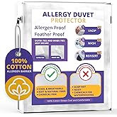 Allersoft| All Cotton Dust, Pet Dander, Feather, Pollen &amp; Allergy Control Duvet Protector (66x86)