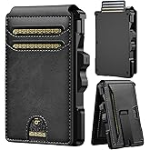 furid Smart Wallet For Men Slim: Rfid Minimalist Pop Up Wallets with Money Clip Metal Credit Card Holder - Gifts for Husband Father at Birthday Anniversary