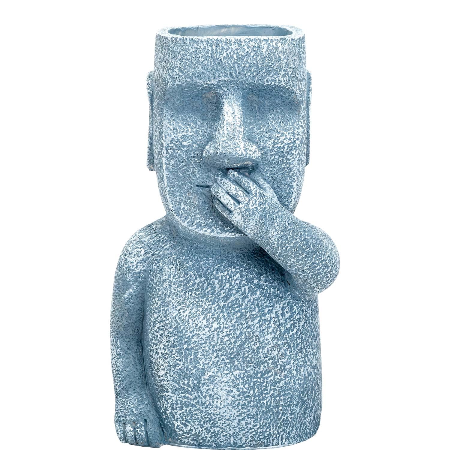 PMS VFM - Easter Island Quiet Planter - Speak No Evil - 12" Zen Garden Ornament
