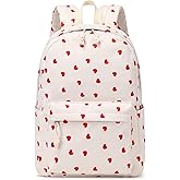 MSKYWU Teenage Girls Backpack High School College Bookbag Corduroy Laptop Bag Casual Travel Daypack - Beige