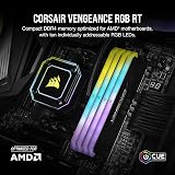 Corsair Vengeance RGB RT 32GB (2x16GB) DDR4 3600MHz C16 RAM Black view 2