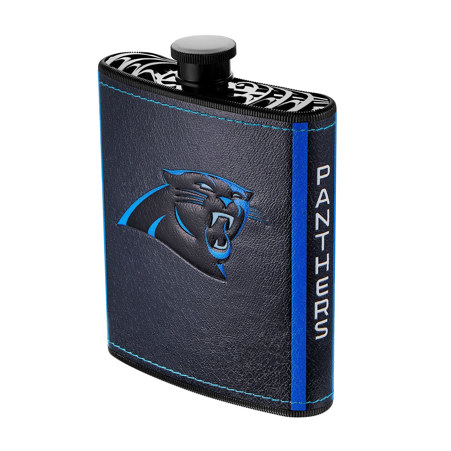Pro Specialties Group NFL Carolina Panthers Plastic Hip Flask 7 Ounce