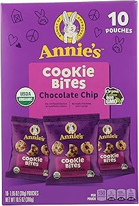 Annie's Organic Chocolate Chip Cookie Bites, 10 Pouches, 10.5 oz