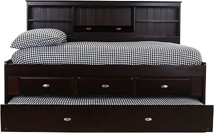 Discovery World Furniture Full Bookcase Daybed With 3 Drawers And