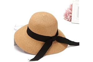 KalluliCC Sun Hats for Women,Straw Hat for Women UPF 50+ UV Sun Protection Foldable Sun Hat, Floppy Hats for Women