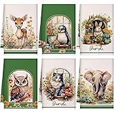 Bencailor 6 Pack Decorative Kitchen Towels Sets Hand Dish Towels Farmhouse Funny Southwest Aztec Rose Design Bathroom Tea Cloth for Home Supplies 16" x 24"(Fresh Color,Vintage Style)