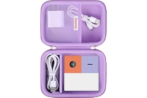 Supmay Hard Carrying Case Compatible with Nex Playground Game System, Indoor Family Game Night, Video Games Storage Holder with Mesh Pocket fit HDMMI Power Cord, Camera Privacy Cover, Purple