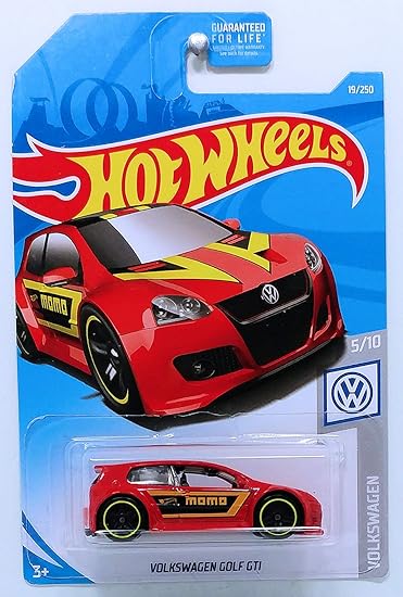 Hot Wheels Mattel 2019 Volkswagen: Volkswagen Golf GTI - Red (19/250)