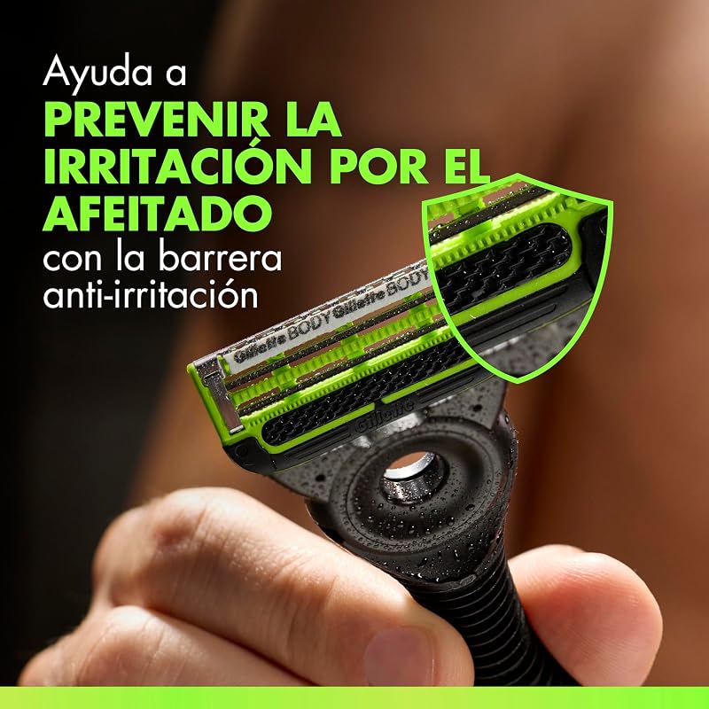Labs Body + Lâminas de barbear masculinas íntimas, pack de 12