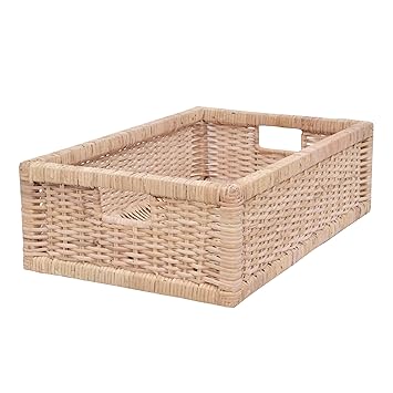 Casa Rattan Schublade Korb, Ablage, Aufbewahrung, lang, natur, Medium