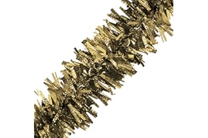 Brite Star 12ft Vintage Tinsel, Gold