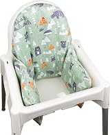 ZARPMA Inflatable Cushion Inner Cover for IKEA Antilop Highchair Green view 1