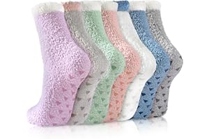 Premillow Slipper Socks for Women - Fuzzy Socks for Women, Womens Non Slip Fluffy socks Hospital Cozy socks with Grips