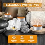 Price's Petali Citrus Scented Tealights 25 Pack 4 Hour Burn Time view 2