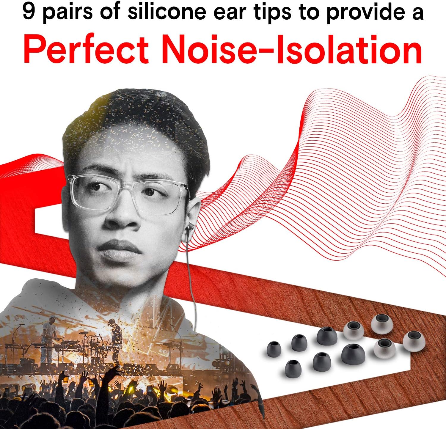 Symphonized Premium Wooden Wired Earphones with Microphone, Deep Bass Sound, 90% Noise Cancelling 3D Sound - Image 4