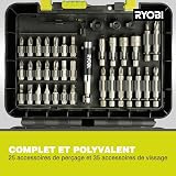 Ryobi 60 Piece Drill and Bit Set RAK60DDF Accessory Kit for Drilling and view 3