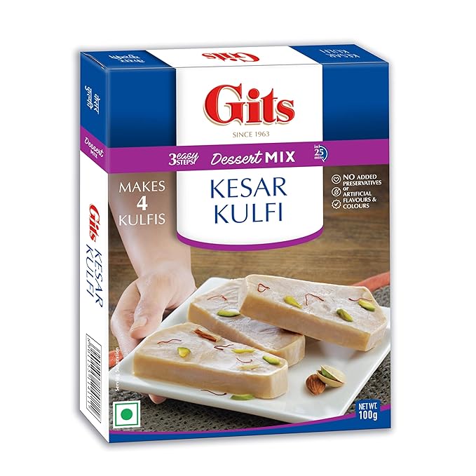 Gits Instant Kesar Kulfi Dessert Mix, 100g Amazon.in Amazon Pantry