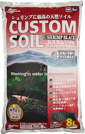 Amazon ニッソー カスタムソイル シュリンプブラック ブラック 8l ニッソー 底床 通販