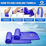 Sukeen 4 Pack Cooling Towel 40x12 Ice Towel Microfiber Yoga Gym Running view 4