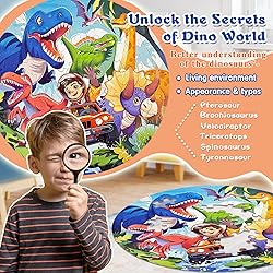 TALGIC Dinosaur Puzzles for Kids Ages