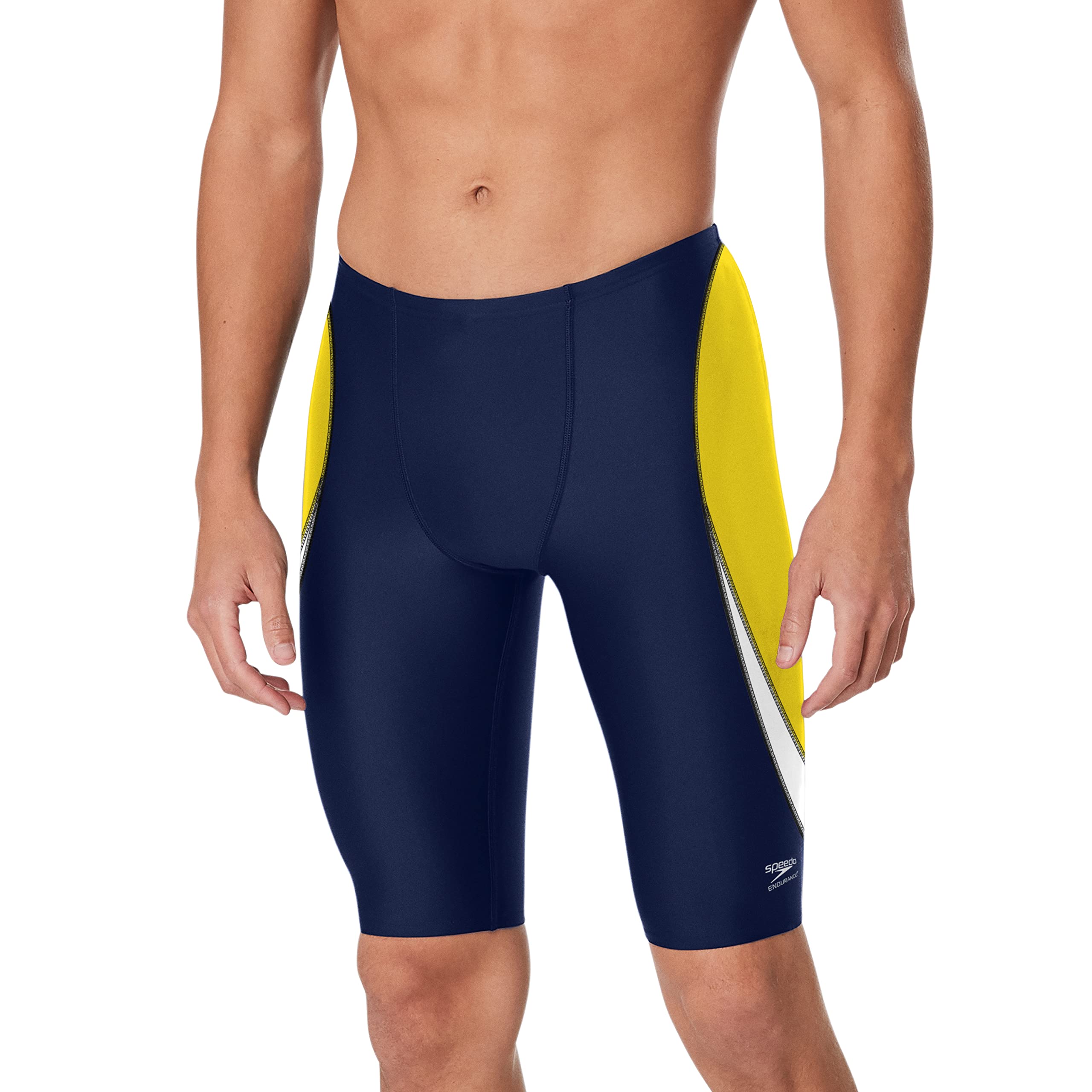 Speedo Men’s Swimsuit Jammer Endurance+ Splice Team Colors