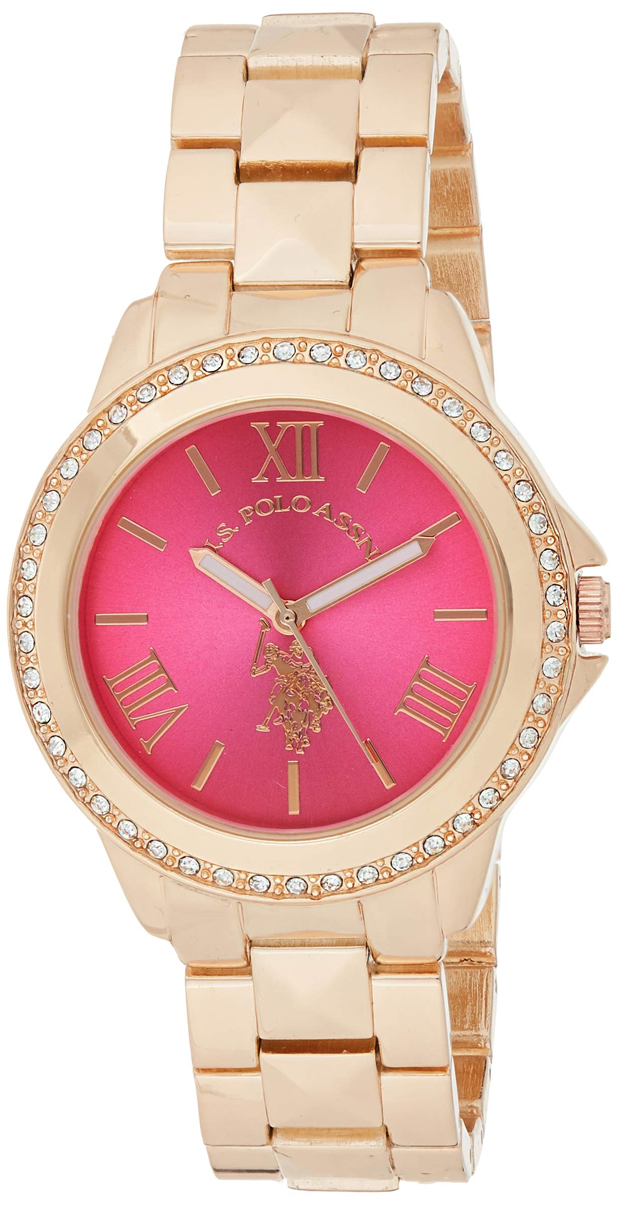 us polo rose gold watch