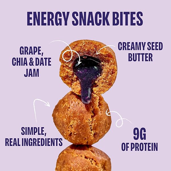SMASH FOODS PEANUT BUTTER & CONCORD GRAPE JAM SUPERFOOD BITES, 1.8 OZ