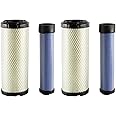 GETOPAUTO P822858 & P821575 Air Filter Set Compatible with Donaldson FPG05 Air Cleaner Bobcat 6672467 PM252Z PM260Z PM272Z Replaces 11013-7044 & 11013-7045 2508301 2508304 46438 42985(set of 2)