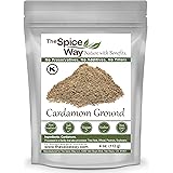 The Spice Way Cardamom Ground - (4 oz) Ground Green Decorticated Cardamom Kosher by OK