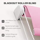Funky Gadgets Pink Thermal Blackout Roller Blind 180x210 Easy Install view 7