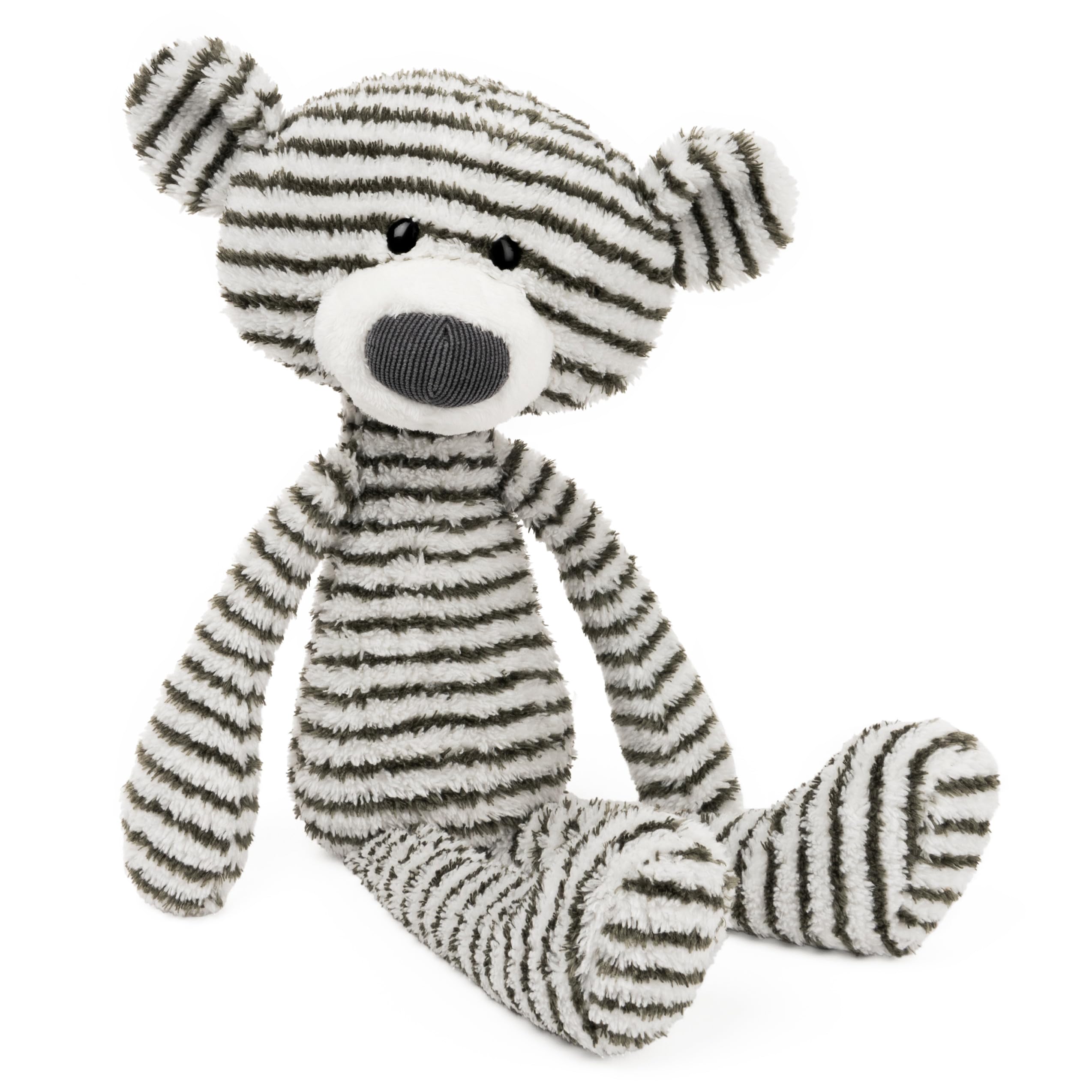 Photo 1 of GUND Toothpick Stripes, Teddy Bear Stuffed Animal for Ages 1 and Up, Black/White, 15”